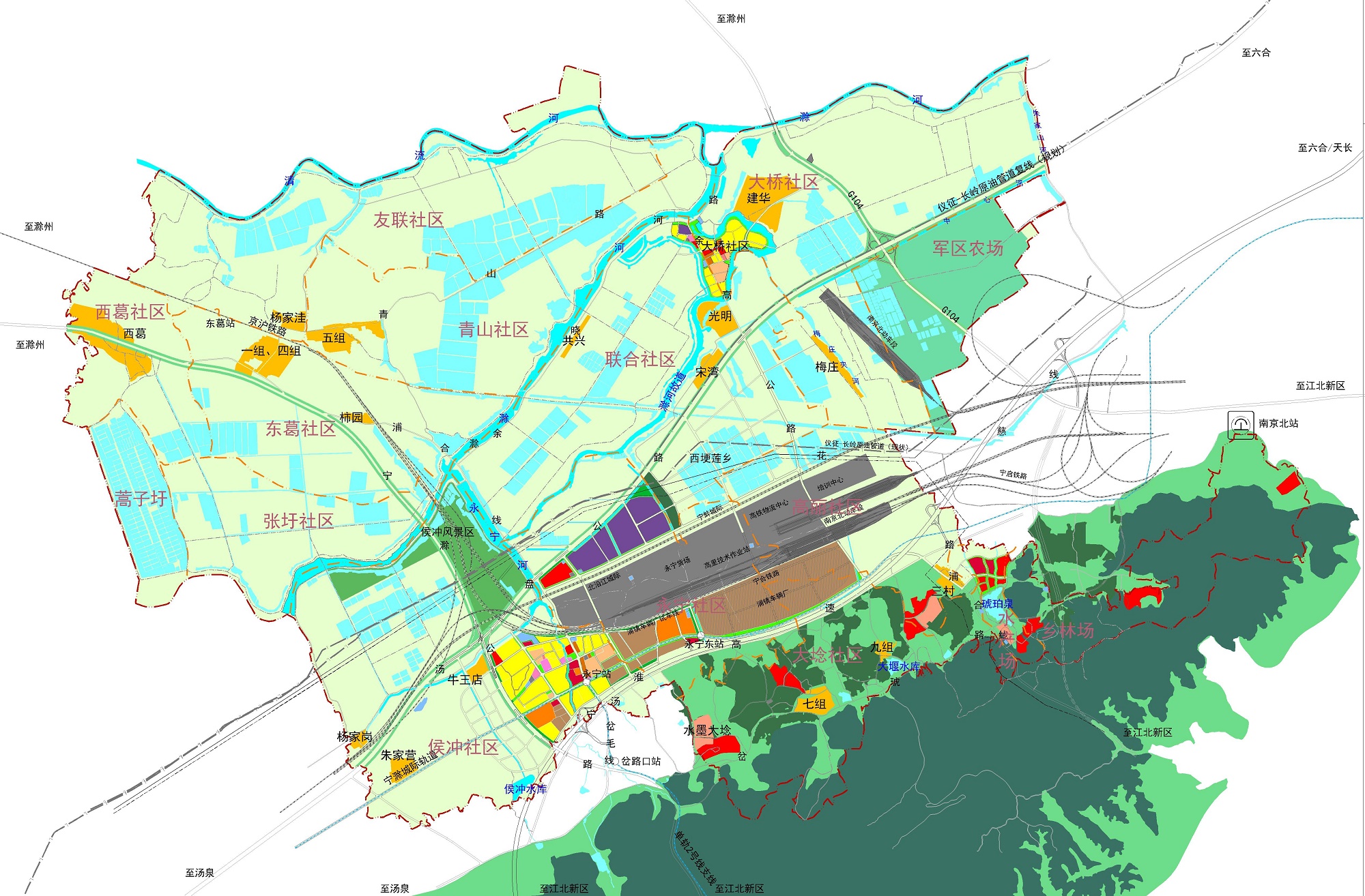 南京市浦口區永甯街道(dào)總體規劃(2016~2035)